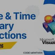 Date And Time Library Function In Visual Basic 6 0 Part 2