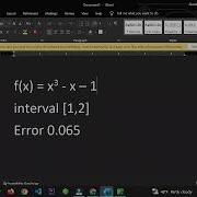 Bisection Method In Google Sheets