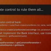 The Bitwig Controller API 7 Remote Parameters