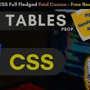 CSS 2021 Tutorial Table Properties Table Border Border Collapse Learncss Csstutorial