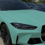 BMW M3 Competition G80 мятно зеленого цвета обзор 4K