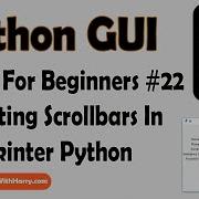 ScrollBar In Tkinter GUI Python Tkinter GUI Tutorial In Hindi 22