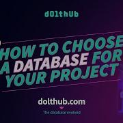 DoltHub How To Choose A Database For Your Project