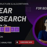 Linear Search Algorithm Easy Animated Explanation Java DSA Time Space Complexity