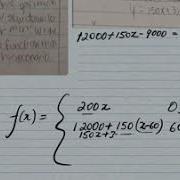 Piecewise Functions Word Problem