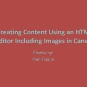 Creating Content Using An HTML Editor Canvas LMS