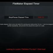 FileMaker Elapsed Timer