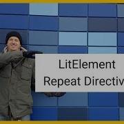 Polymer 3 LitElement Repeat Directive