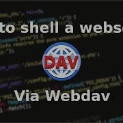 How To Shell A Webserver Via Webdav