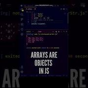 Now Arrays Are Objects In JavaScript Shorts Javascript Programming Youtubeshorts