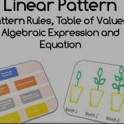 How To Teach Linear Growth And Shrinking Pattern Worksheet For Grade 7 PART 1