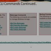 Database Command Line Interface DBCLI 23