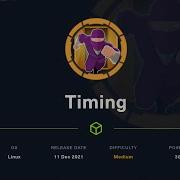 HTB Timing Walkthrough