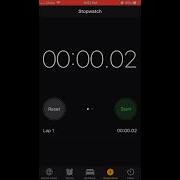 Stopwatch 2 Milliseconds Start And Stop IPhone 6 Plus
