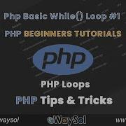Php Basic While Loop PHP Beginners Tutorials PHP Free Videos Scripts PHP Loops 1 EWaySol