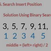 35 Search Insert Position LeetCode Amazon Microsoft Facebook Google Interview Question