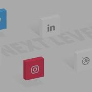 Next Level CSS Isometric Social Media Icons Hover EFfects Teaser