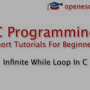 C Programming Basics Infinite While Loop In C