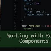 Working With React Components P5D55 Live Coding With Jesse