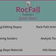 RocFall Tutorial 1 Quick Start