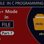 A Mode In C Programming File Handling In C Sameercoding