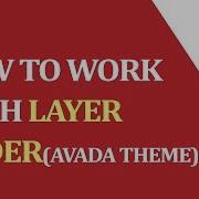 How To Work With LAYER Slider AVADA Theme