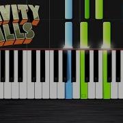Gravity Falls Theme EASY Piano Tutorial By PlutaX Synthesia