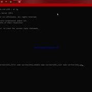 CREATE DATABASE USING WAMP SERVER
