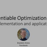 ECCV2020 Tutorial Differentiable Optimization Layers Implementation And Applications