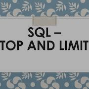 SQL Top Top N Percent Top N With Ties Limit Offset Fetch
