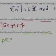 Represent A Set Using Set Builder Notation