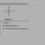 Geometry 2 6 Proving Angles Congruent Problem 2 Proof Using The Vertical Angles Theorem