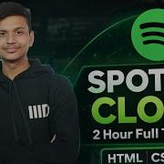 Spotify Clone Website From Scratch HTML CSS JS Full 2 Hour Tutorial