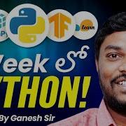 ULTIMATE 2025 Python Roadmap Zero To Python Developer In 1 Week Ganesh Sir Careers Telugu