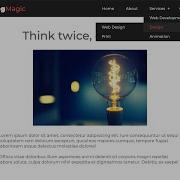 Адаптивная панель навигации с вложенными меню с использованием HTML CSS и Javascript