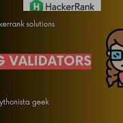 String Validators HackerRank 19 Pythonista Geek CodeWithMe Shravanthi