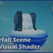 Creating Waterfall Scene Godot 4 Visual Shader Basic