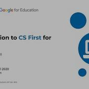 Introduction To CS First For Teachers Tutorial