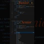 Junior Vs Senior Part 4 In HTML Html Shortsvideo Short Shorts Sanatani Coding