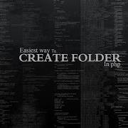 Php Create Folder On Server