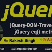 JQuery DOM Traversing JQuery Eq Method JQuery Tutorial Naresh IT