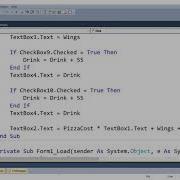 Ordering System In Visual Basic