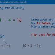 How To Do Division Using Partitioning