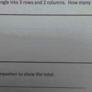 Arrays And Rectangles Rows And Columns