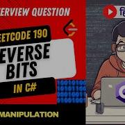 Leetcode 190 Reverse Bits Explanation In Hindi ह द C Code Bits Math