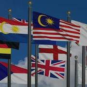 Malaysian Flags Waving In Dynamic Animation