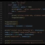 Program Aplikasi Kasir Sederhana Menggunakan Python