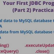 JDBC Program Practical Part 2 Send And Retrieve Advance Java Shivam Rai