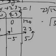 Chart Method Extended Euclidean Algorithm