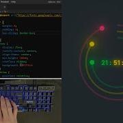 ASMR Programming Amazing Working Digital Clock Using Html CSS Javascript No Talking